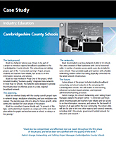 Case Study Verkabelung: Schulen in Cambridgeshire County